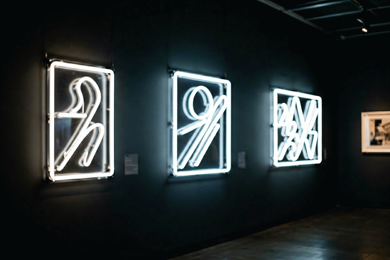 Museum of Neon Art — visual for the section “The Two, Compared”: dark scene, glowing neon focal point, shallow depth of field