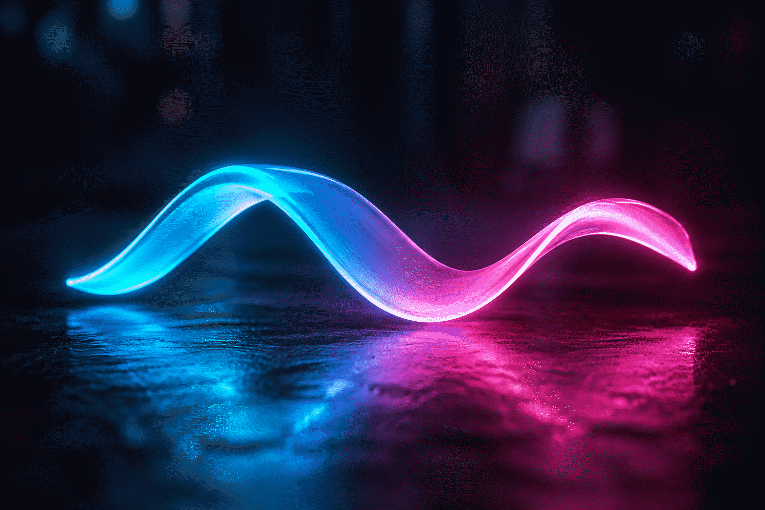 Neon Color Combinations — visual for the section “How Two Colors Live on One Sign”: dark scene, glowing neon focal point, shallow depth of field