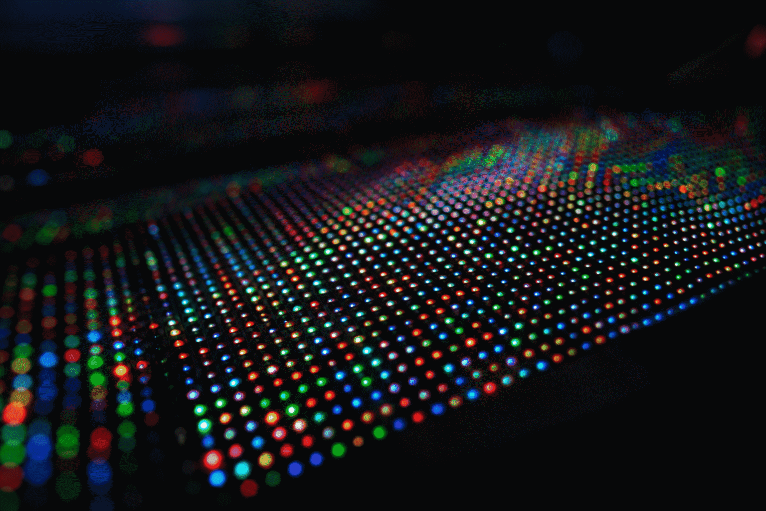 Neon Glow Colors — visual for the section “Source 3: LED Emission (The Contemporary Glow)”: dark scene, glowing neon focal point, shallow depth of field