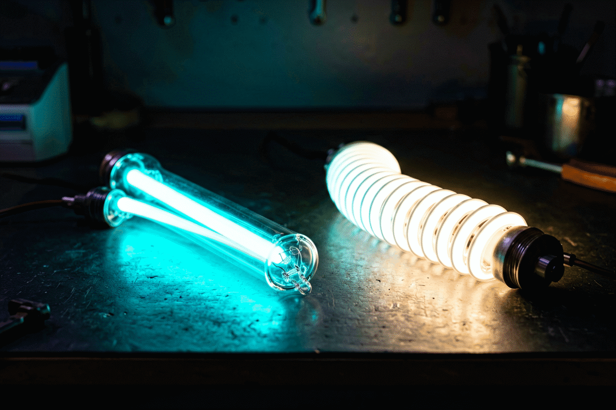 How Much Do Neon Signs Cost — visual for the section “Glass Neon vs. LED Neon: Why the Price Gap?”: dark scene, glowing neon focal point, shallow depth of field