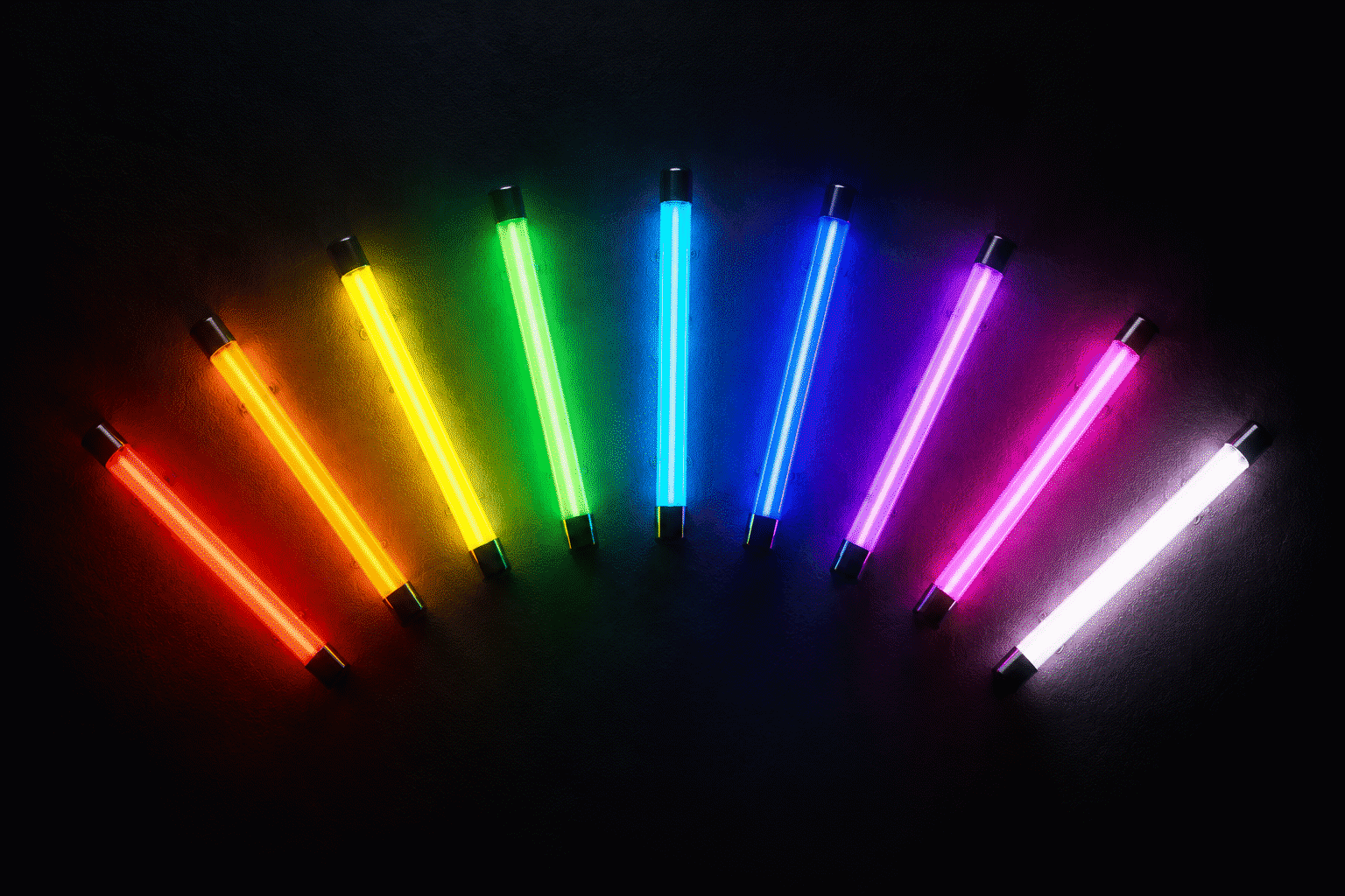 What Are Neon Colors — visual for the section “The Neon Sign Color Palette: All 10 Core Shades”: dark scene, glowing neon focal point, shallow depth of field