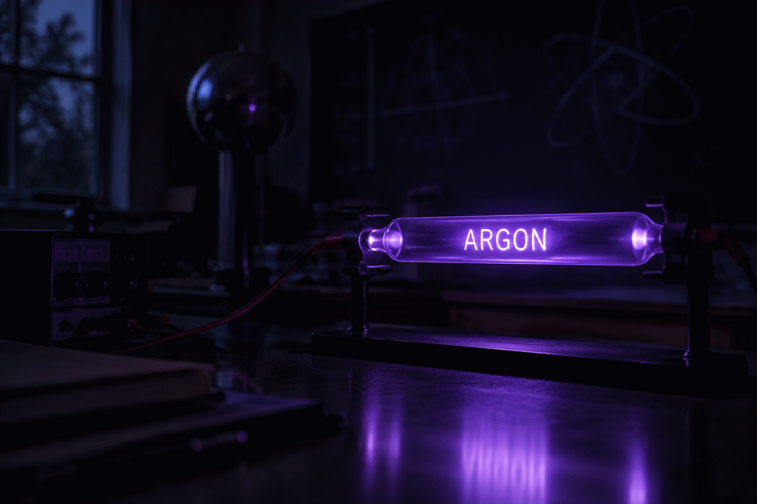 What Gas Is Used in Neon Signs — visual for the section “Why Neon Signs Are Named After One Gas”: dark scene, glowing neon focal point, shallow depth of field