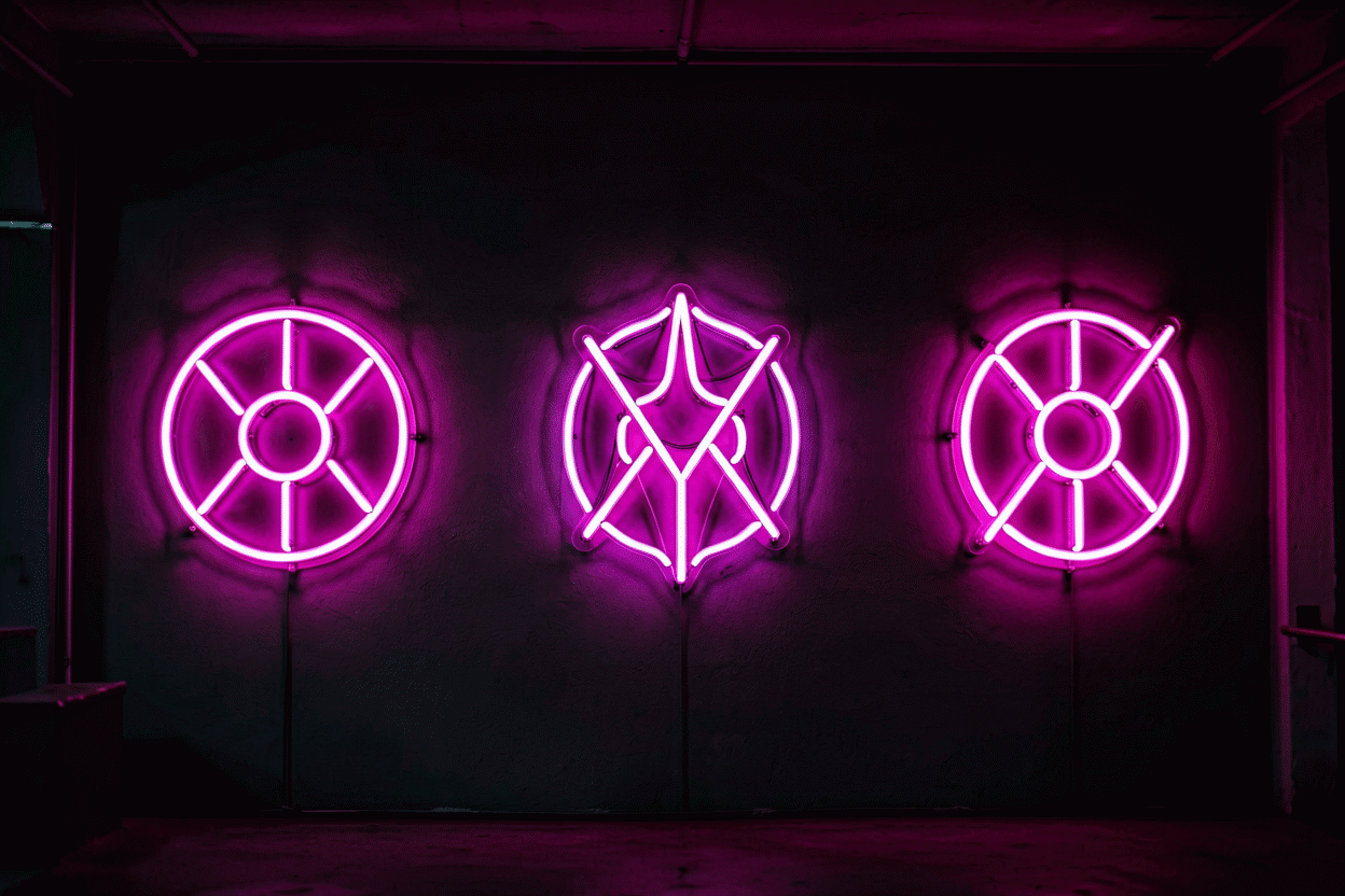 Where to Buy Neon Signs — visual for the section “The Quick Decision Table”: dark scene, glowing neon focal point, shallow depth of field
