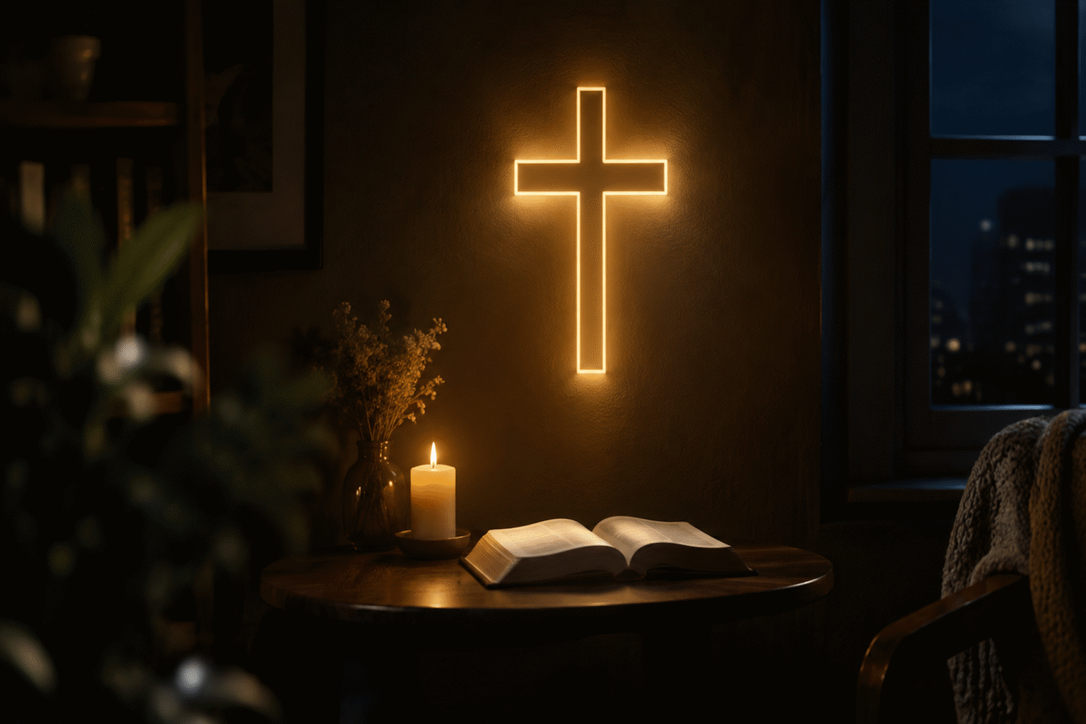 Cross Neon Sign