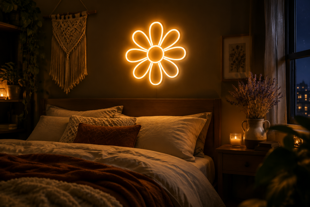 flower power neon ideas - custom neon sign featured image
