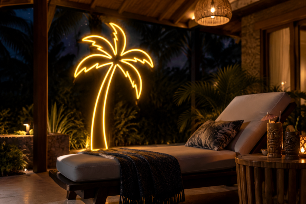 palm tree neon sign - custom neon sign featured image