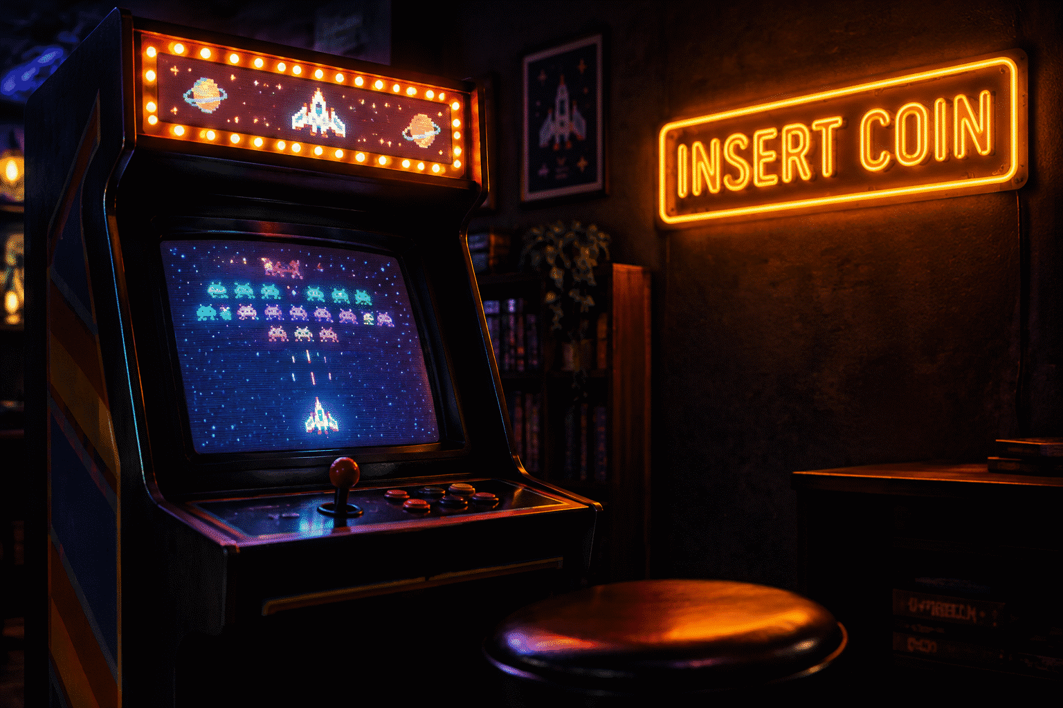 retro gaming neon signs - custom neon sign featured image