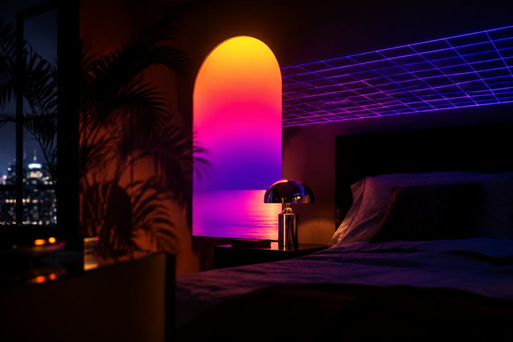 synthwave neon decor - custom neon sign featured image