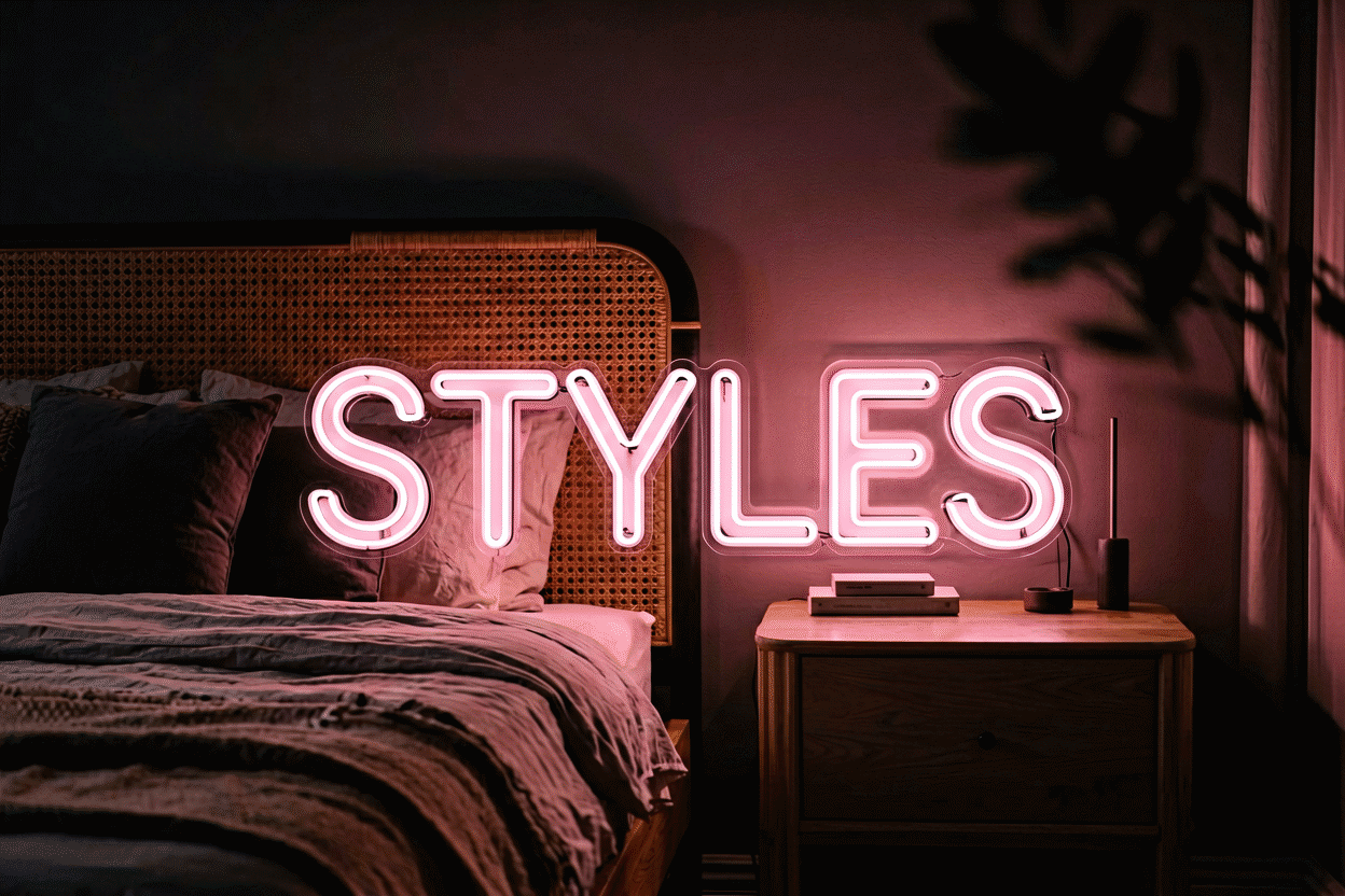 Bedroom Neon Signs by Style