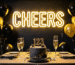 Dark scene with a glowing gold neon sign reading CHEERS