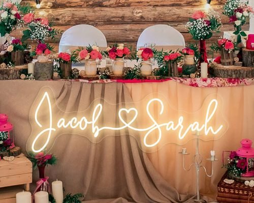 custom name signs for wedding